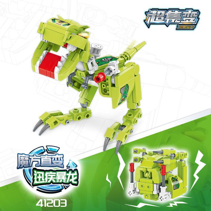 Đồ Chơi Khối Rubik Khủng Long Biến Hình Giáo Dục Cho Bé