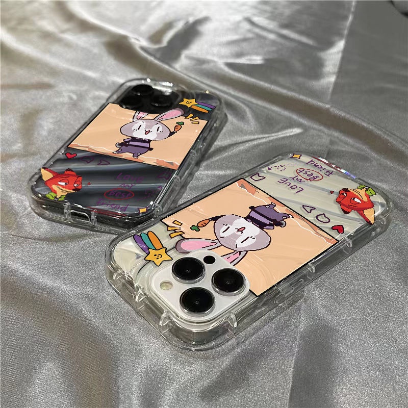 Ốp Điện Thoại Mềm Trong Suốt In Hình Judy Dễ Thương Cho iPhone14promax 1312 / 11 7 / 8plus xr / sins WFGG