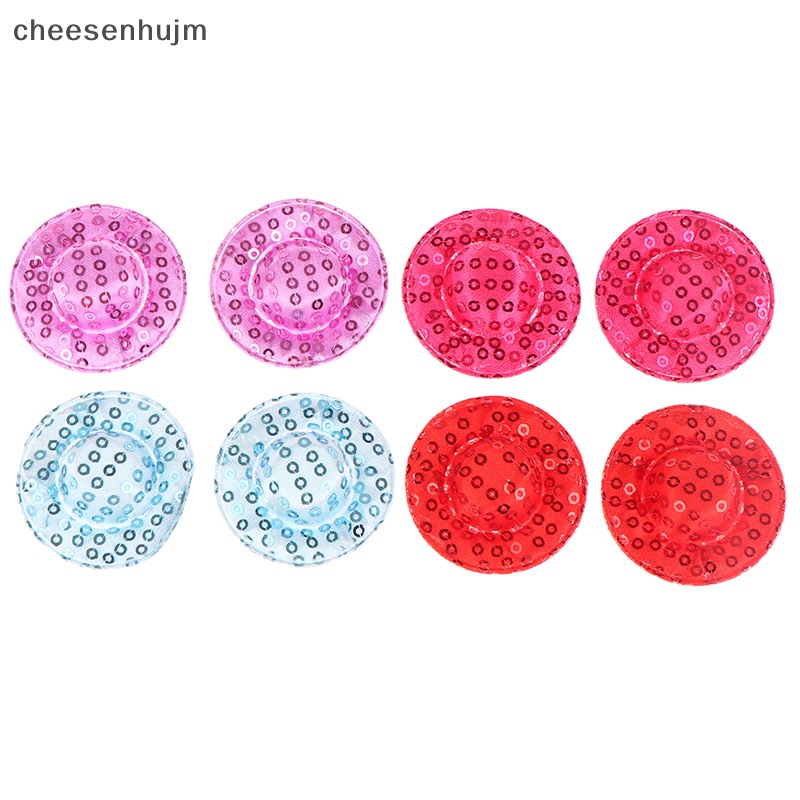 Set 8 Nón Đồ Chơi Nhiều Màu Sắc Xinh Xắn Dành Cho Búp Bê