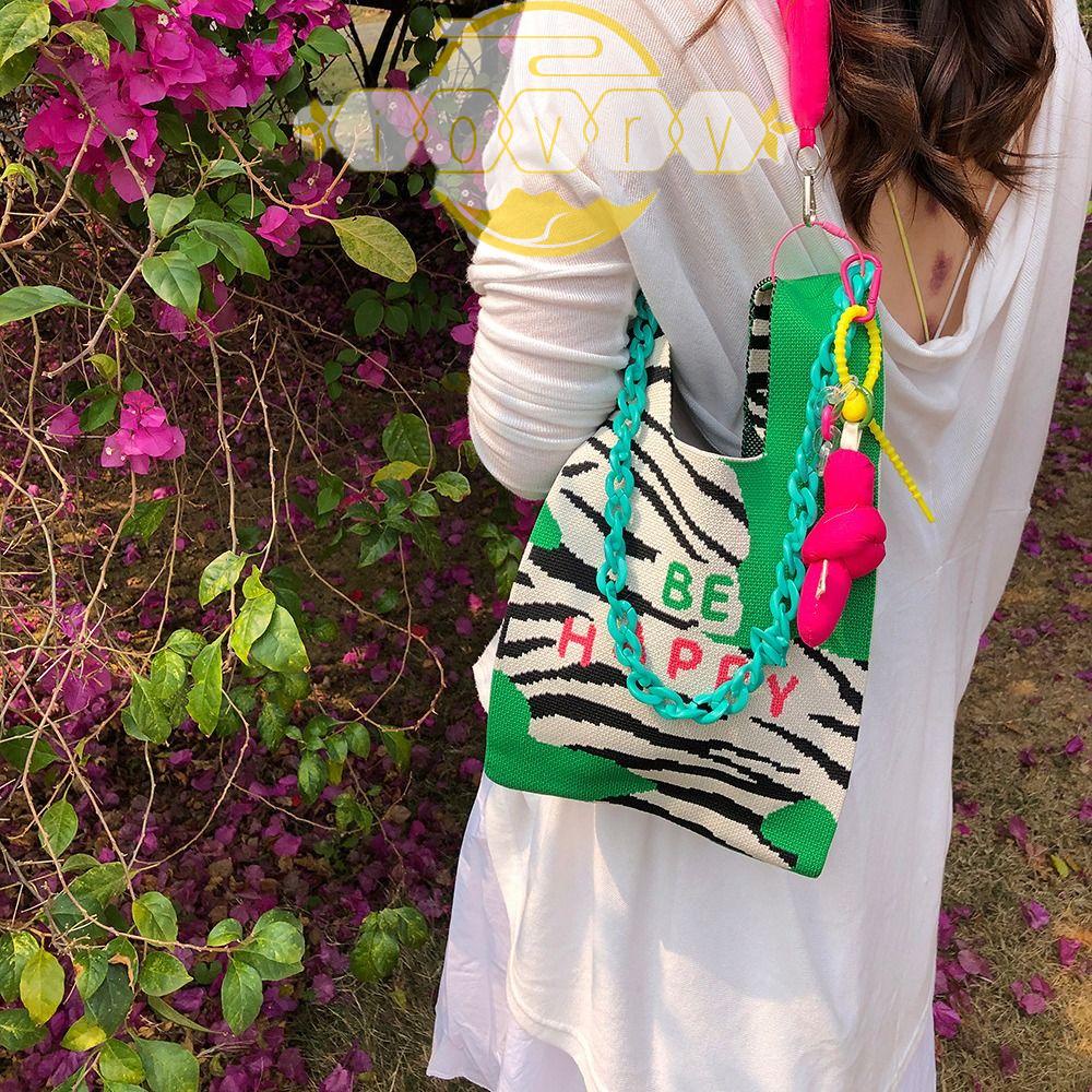 Túi Xách Tay Họa Tiết Sọc Caro Thanh Lịch Cho Nữ