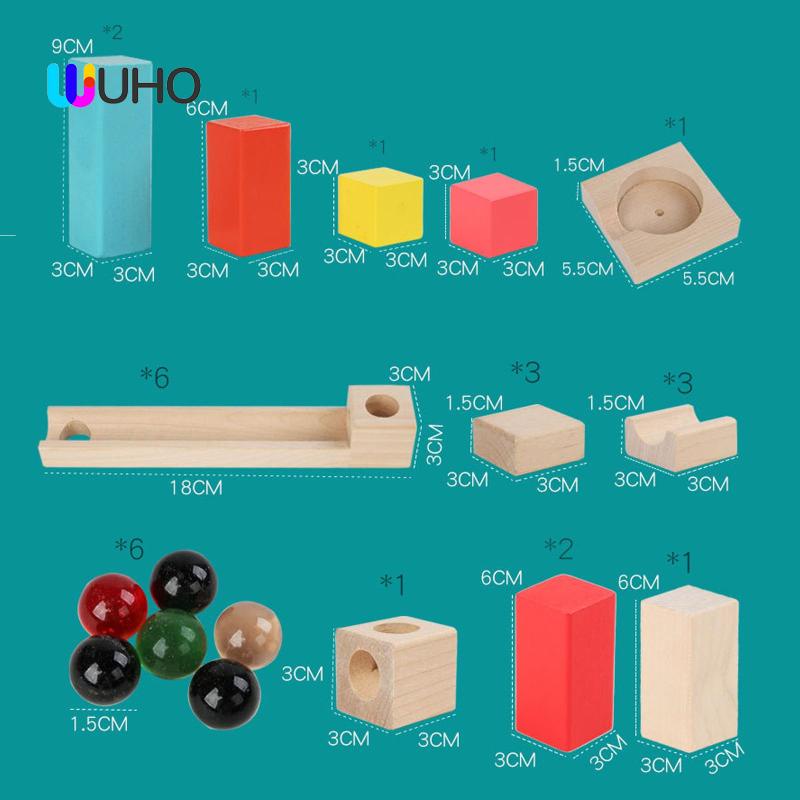 Đồ Chơi Chạy Bộ Bằng Gỗ Họa Tiết Vân Đá Cẩm Thạch Montessori Làm Quà Tặng Sinh Nhật