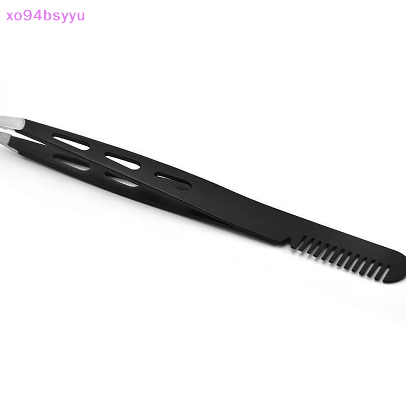 Nhíp 2 Trong 1 Xo94Bsyu Chất Liệu Thép Không Gỉ Kèm Lược Chải Lông Mi