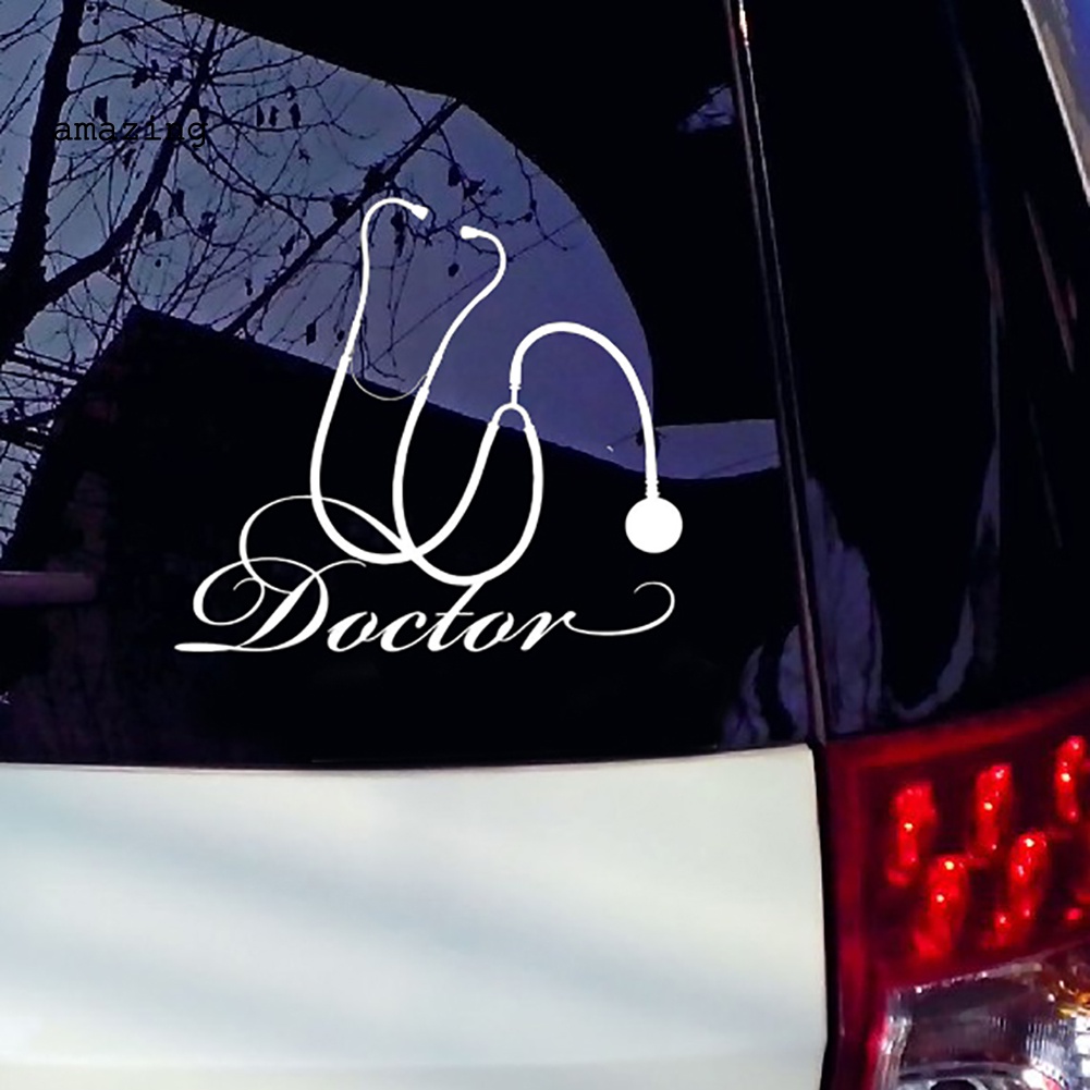 Sticker Phản Quang Dán Trang Trí Thân / Cửa Sổ Xe Hơi Hình Bác Sĩ / Bệnh Viện Y Tế