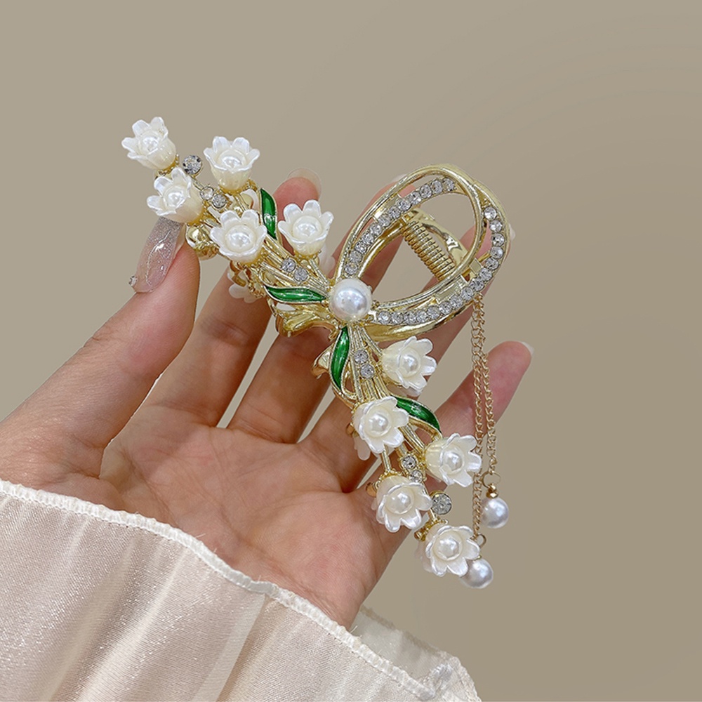 1 Kẹp Tóc Kim Loại Hình Cá Mập Đính Đá Phong Cách Vintage