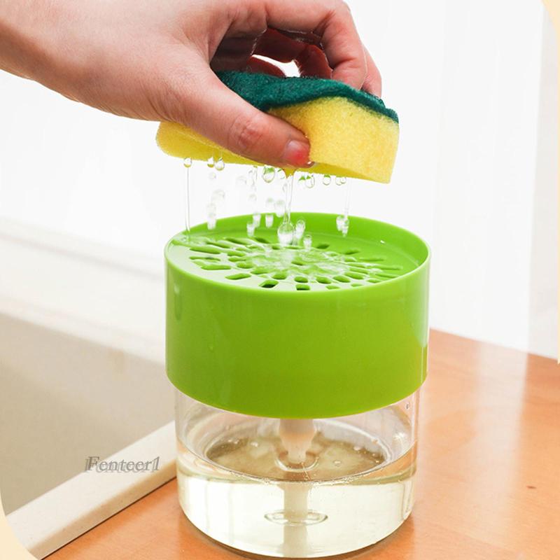 [Fenteer1] Bình Đựng Xà Phòng Dạng Lỏng Và Giá Đỡ Rửa Tay Cho Nhà Tắm