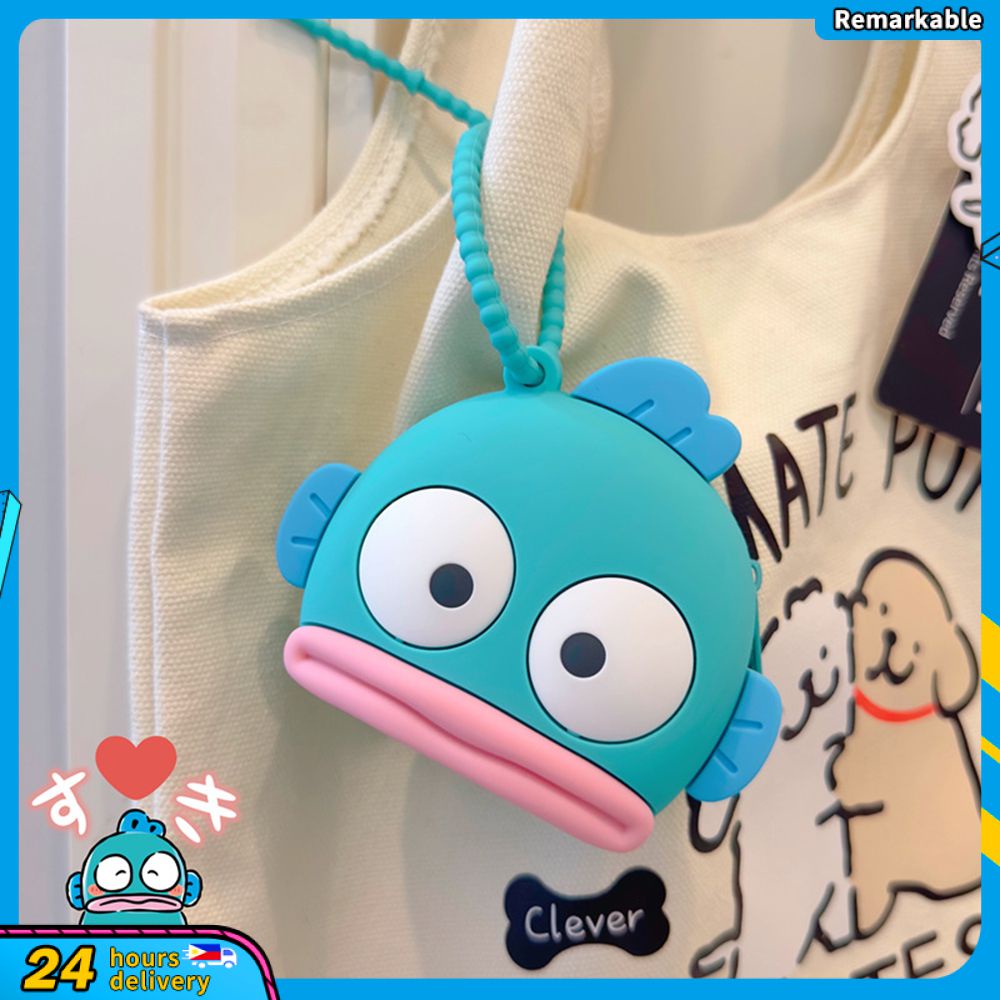 Chính Hãng Sanrio Nàng Tiên Cá Hangyodon Cá Xấu Xí Ví Đựng Tiền Xu Silicon Hình Hoạt Hình Dễ Thương Mini Túi Đựng Tai Nghe Quà Tặng Dễ Thương Đáng chú ý.vn