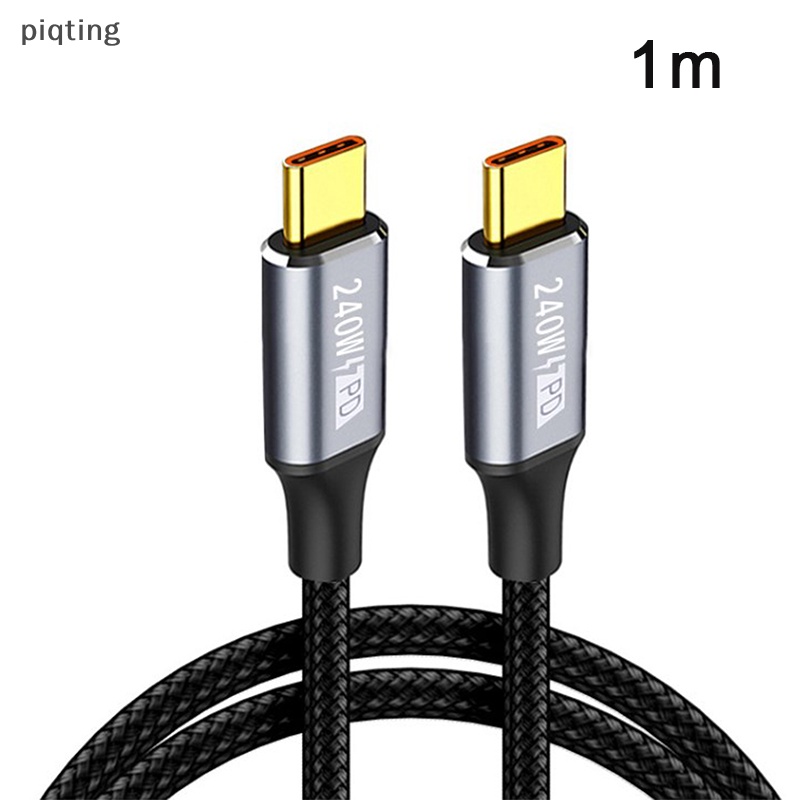 Cáp Sạc Nhanh Piqt PD240W QC3.0 USB Type C 48V5A 480Mbps Cho Điện Thoại / Máy Tính