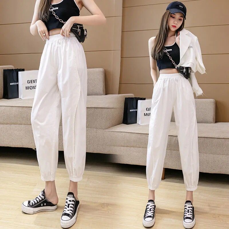 Quần Yếm Dài Đến Mắt Cá Chân Dáng Rộng Thời Trang Mùa Hè Cho Nữ