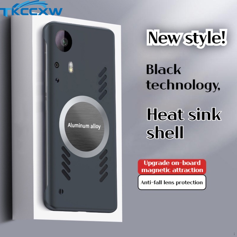 Ốp Điện Thoại Mỏng Không Khung Tản Nhiệt Từ Tính Cho Xiaomi 12T 10S Poco F5 Pro F4 F3 X3 X4 GT X4 NFC M3 Pro