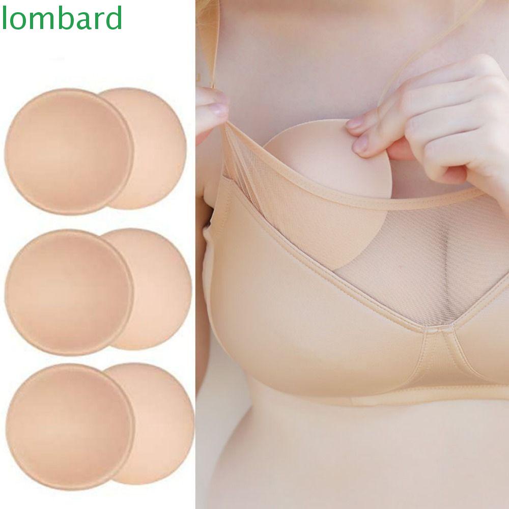 LOMBARD Miếng Đệm Ngực Tròn Mềm Mại Thoáng Khí Có Thể Tháo Rời