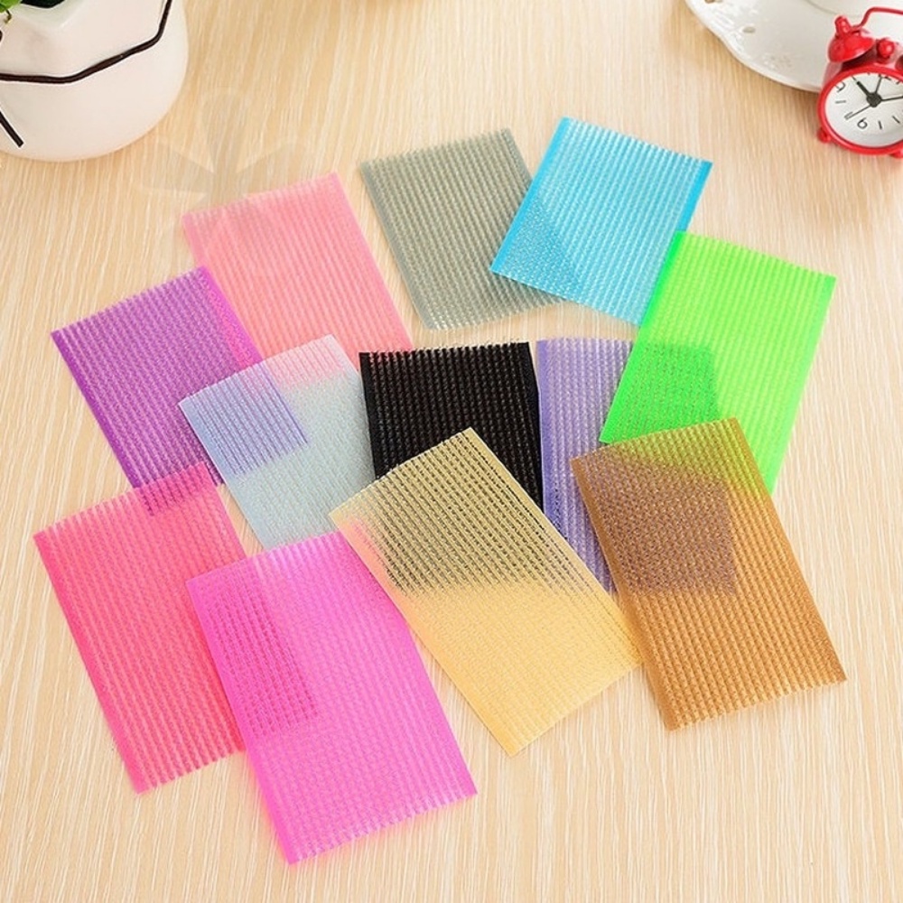 Miếng Dán Cố Định Tóc Mái Hình Vuông Màu Sắc Ngẫu Nhiên Phong Cách Hàn Quốc Dành Cho Bạn Gái