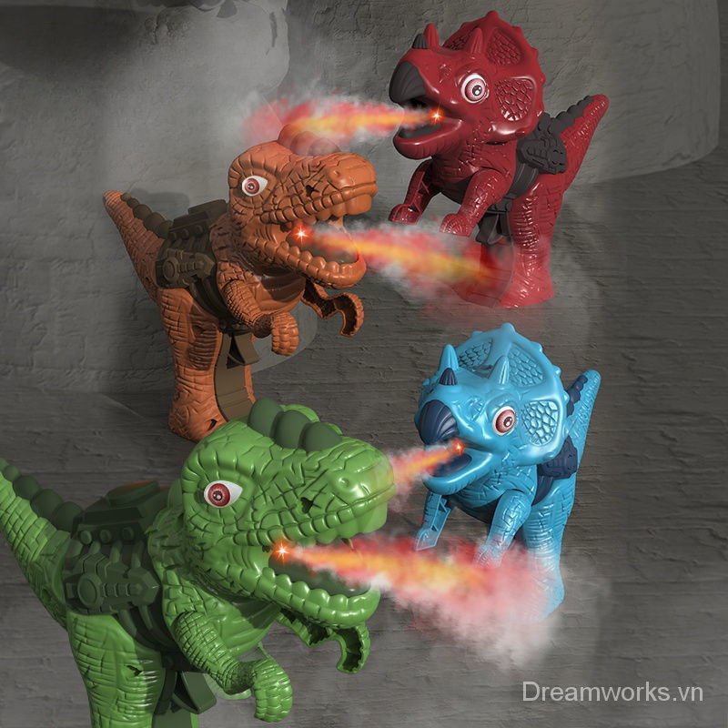 Đồ Chơi Khủng Long Bạo Chúa Phun Sương Cho Bé Trai 2-3 Tuổi