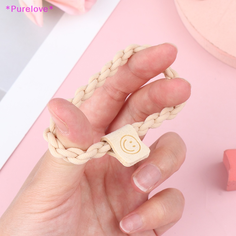 Set 5 Dây Buộc Tóc Cao Su Co Giãn Phong Cách Hàn Quốc Cho Nữ Mới