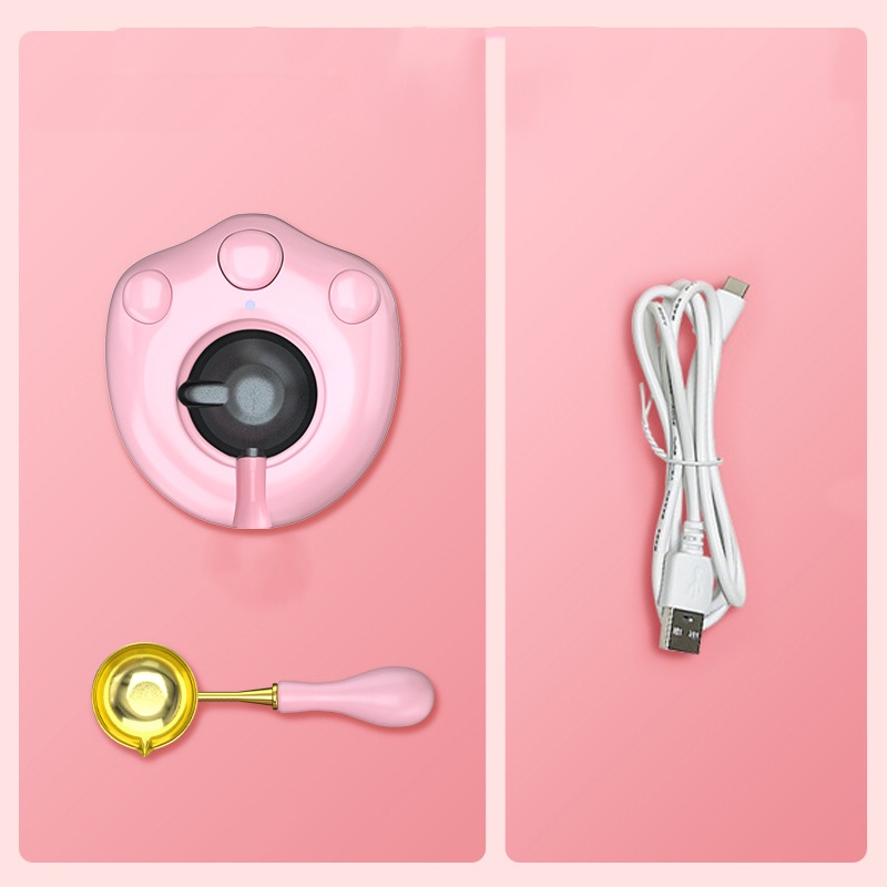 Sáp Seal Cat Claw Lửa Sáp Lò Nồi Nóng chảy USB Điện Nóng Sáp Hạt Nóng chảy Niêm phong Lò Spoon Set