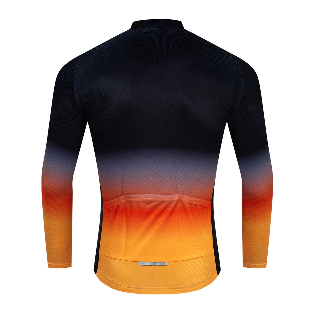 Áo Đua Xe Đạp Leo Núi Tay Dài Thời Trang Xuân Thu 2023 Cho Nam Đen