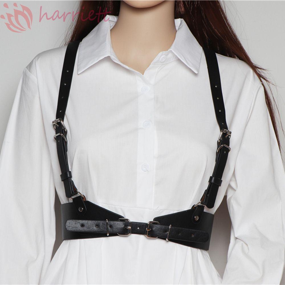 HARRIETT Thắt Lưng Bản Rộng Co Giãn Phong Cách Vintage Hàn Quốc