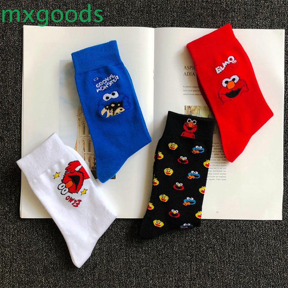 MXGOODS Tất Cotton Hoạ Tiết Hoạt Hình Vui Nhộn