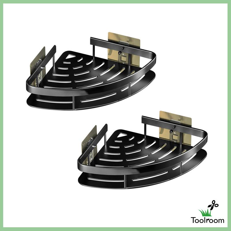 Giá Đỡ Đựng Đồ Dùng Gắn Góc Tường Không Cần Khoan Tiện Dụng Cho Nhà Tắm / Khách Sạn