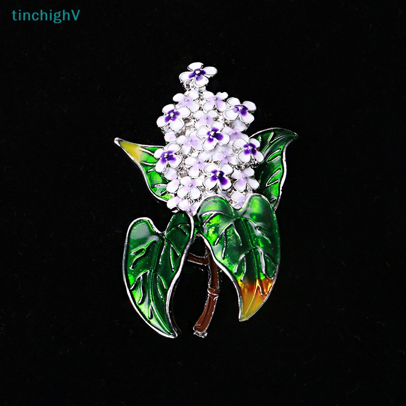 Ghim Cài Áo Bằng Hợp Kim Hình Hoa Tử Đinh Hương 4 Màu Tùy Chọn