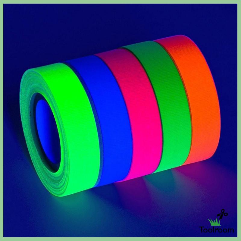 Băng Keo Vải Màu Đen Huỳnh Quang Bản Rộng Không Cặn