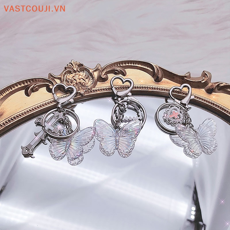 Móc Khóa Hợp Kim Y2K Mặt Hình Bướm VASTJI Vintage