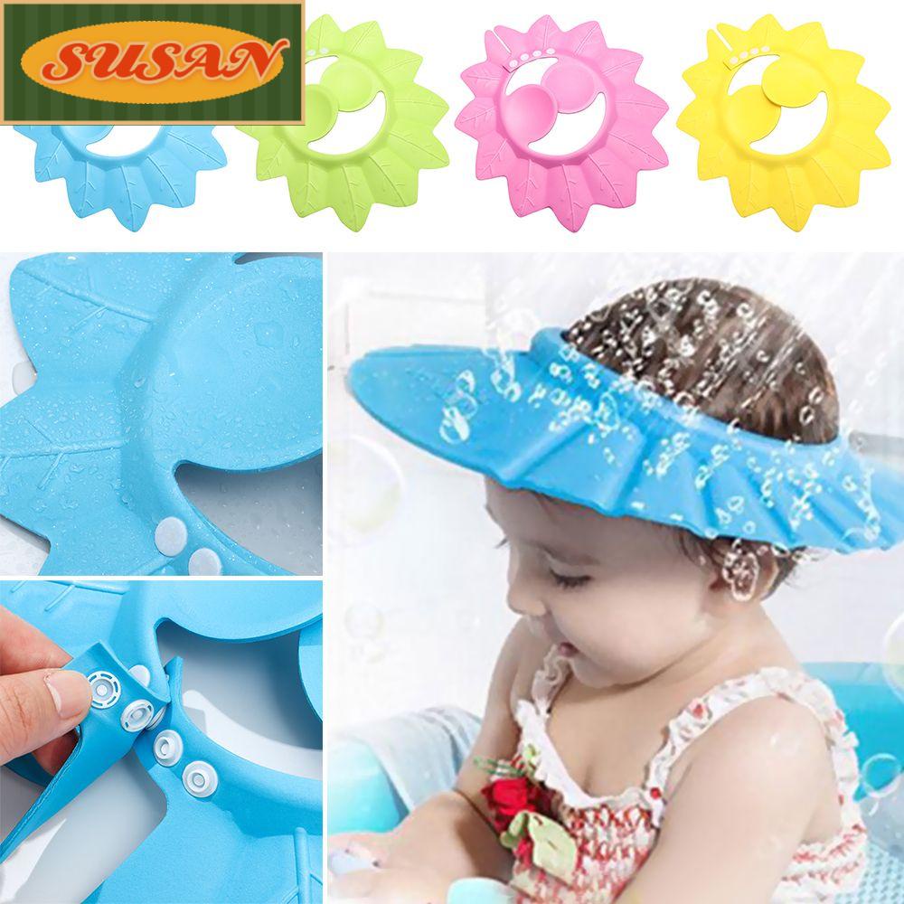 SUSANS Mũ Tắm Bảo Vệ Tai Chống Thấm Nước Có Thể Điều Chỉnh Dành Cho Bé