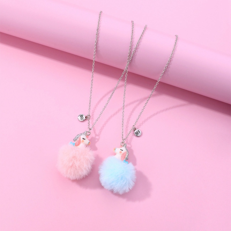 Set 2 Vòng cổ Mặt Hình Kỳ Lân Dễ Thương Cho Bé