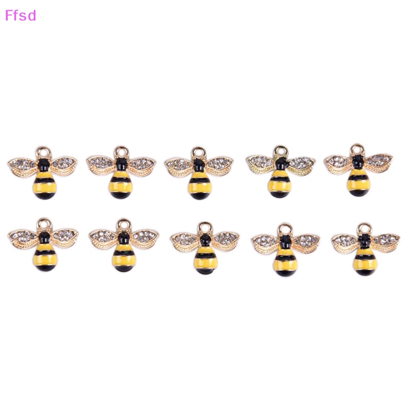 Bộ 10 Mặt Dây Chuyền Hình Chữ Ch Bằng Pha Lê Tráng Men Độc Đáo DIY