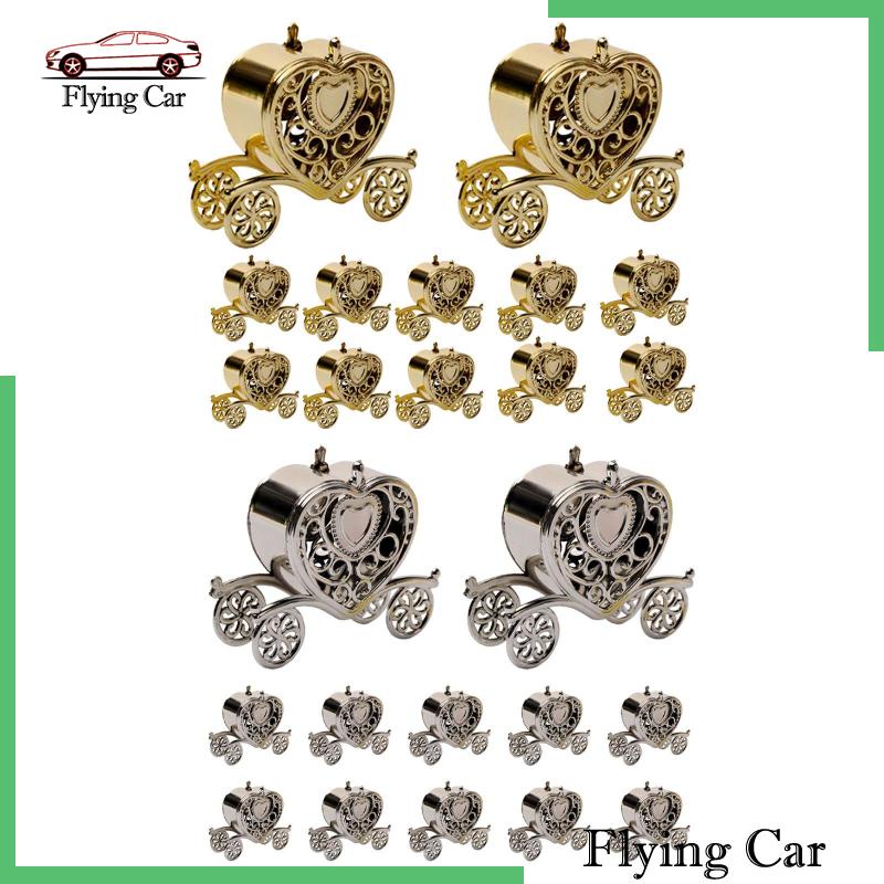 Bộ 12 Hộp Đựng Kẹo Hình Trái Tim Dùng Trang Trí Bàn Tiệc