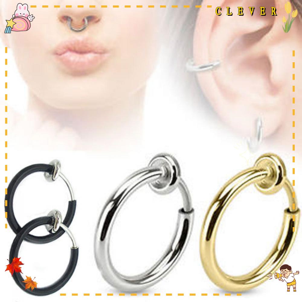 CLEVER 2 Khuyên Kẹp Vành Tai Thời Trang Cá Tính