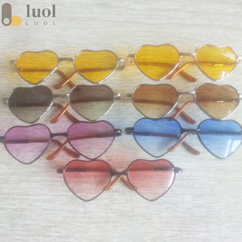LUOL Mắt Kính Gọng Trái Tim Dễ Thương Cho Búp Bê