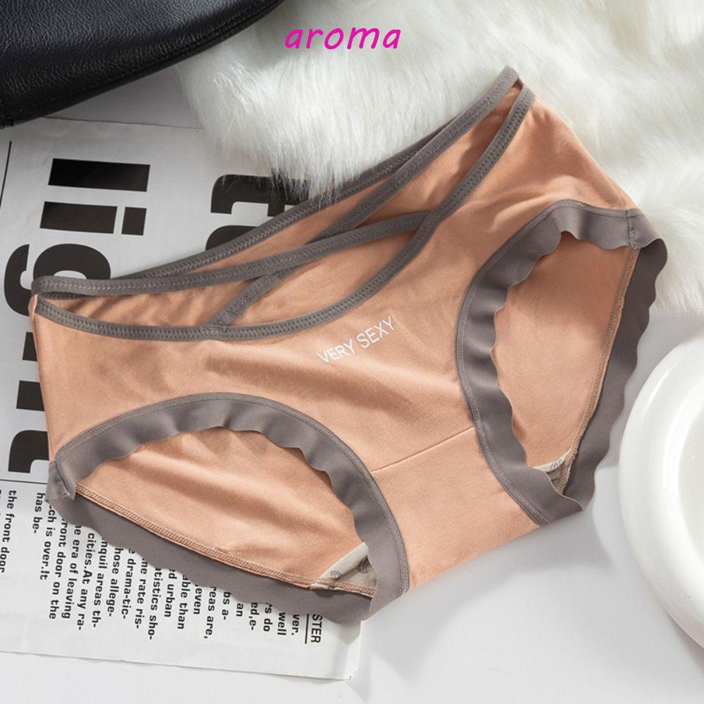 AROMA Quần Lót Lọt Khe Eo Thấp Bằng Sợi Viscose Vô Hình Thoáng Khí Thời Trang Quyến Rũ Cho Nữ