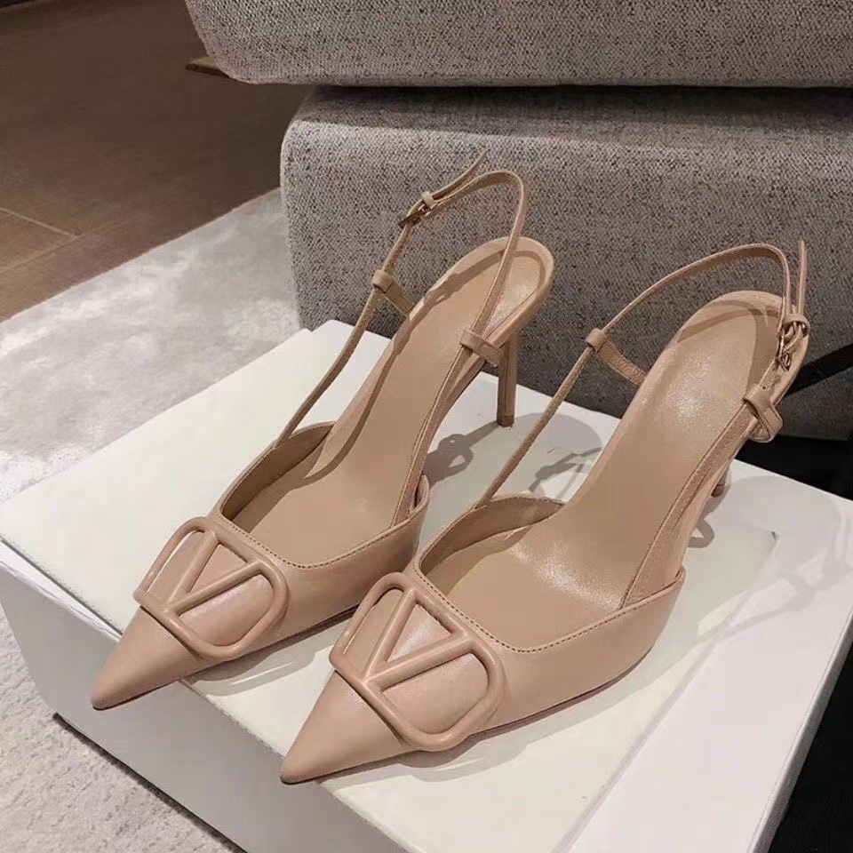 Sandal Cao Gót Mũi Nhọn Thiết Kế Mới Thời Trang 2023 Dành Cho Nữ
