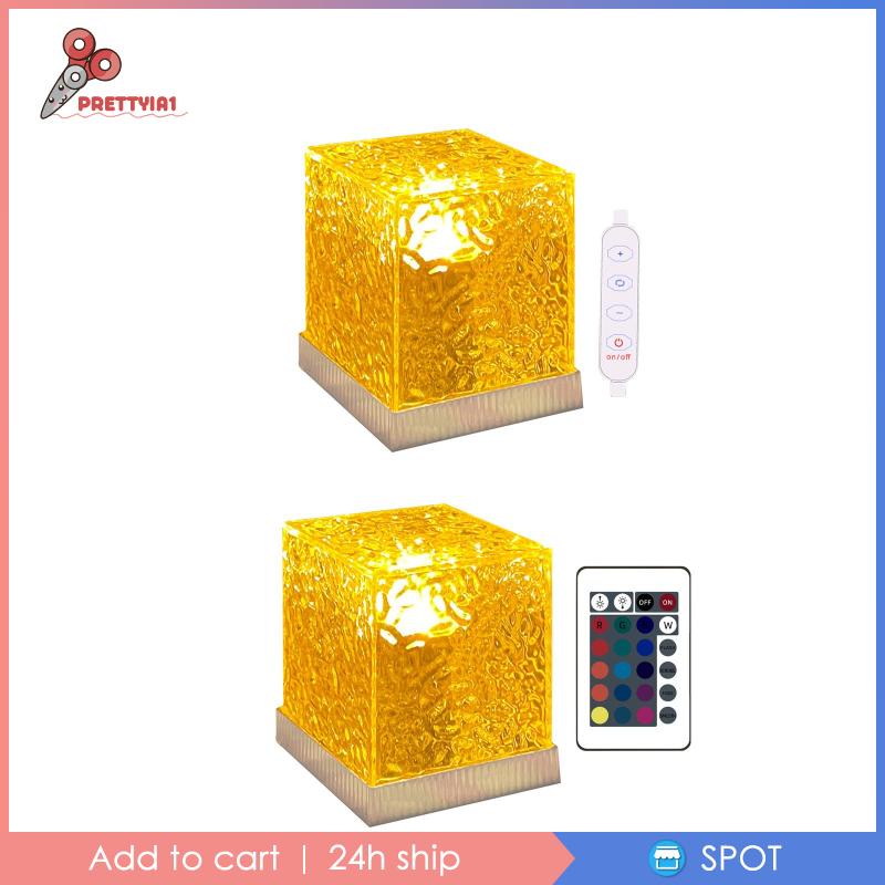 Đèn Ngủ Để Bàn Bằng Acrylic Thay Đổi Màu Sắc Độc Đáo