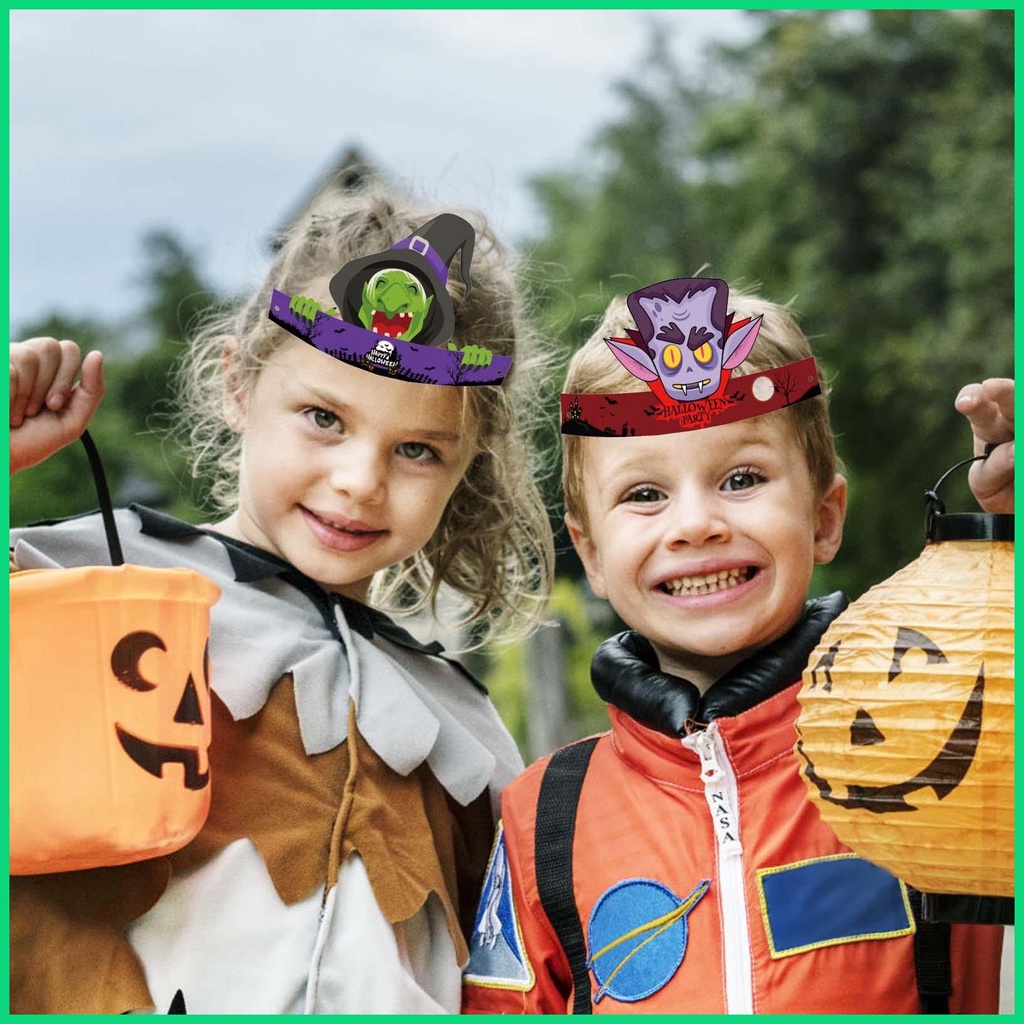 Mũ Đội Hóa Trang Halloween 6 Kiểu Tùy Chọn Cho Bé
