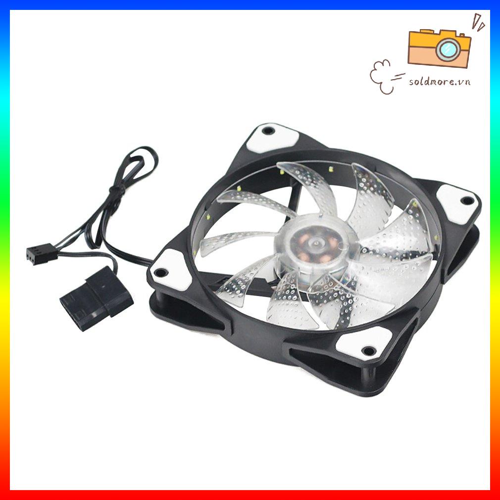 RGB PC Case Người Hâm Mộ Máy Tính Làm Mát 15 Đèn Streamer 12025 Khung Xe Quạt 120 Mm RGB LED PWM đèn Quạt Tản Nhiệt