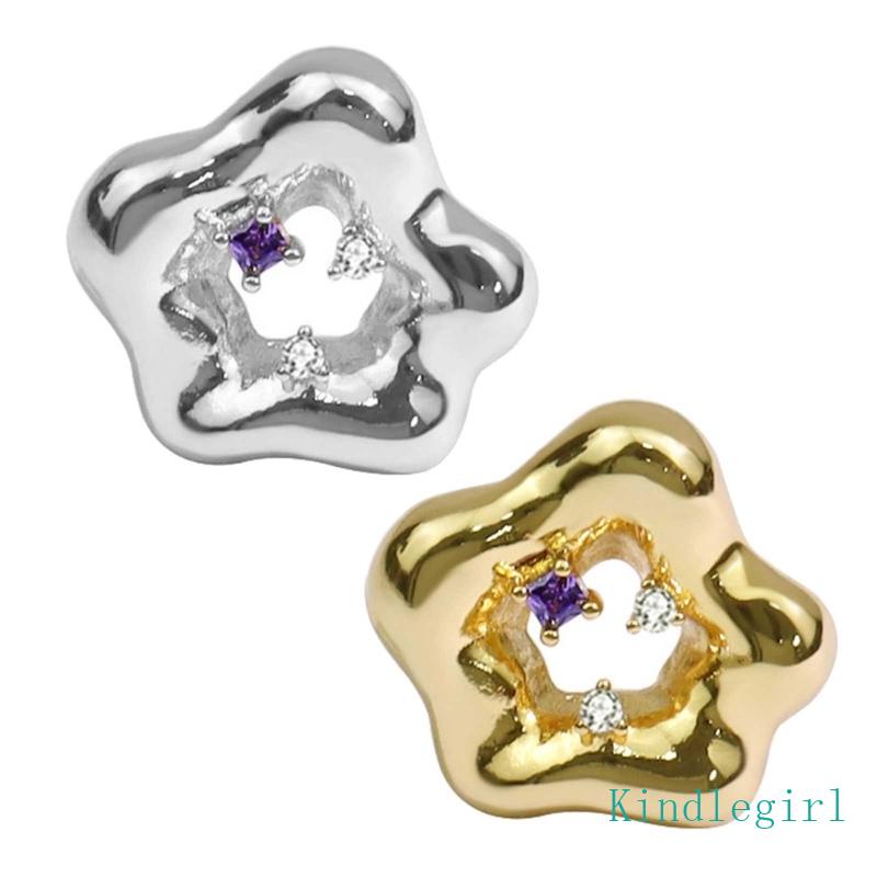 Nhẫn Đính Đá Zircon Hình Ngôi Sao Năm Cánh Phong Cách Retro Cho Nữ