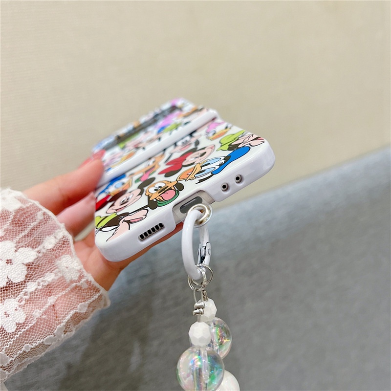 Ốp Điện Thoại Họa Tiết Hoạt Hình Mickey Goofy Cho Samsung Galaxy Z Flip 5 Z Flip 4 Z Flip 3 ZFlip3 ZFlip4 ZFlip5