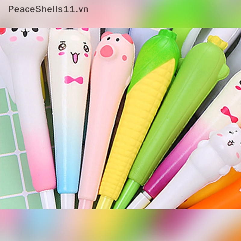 Bút Mực Gel Mềm Mại Giảm Căng Thẳng Họa Tiết Hoạt Hình Dễ Thương