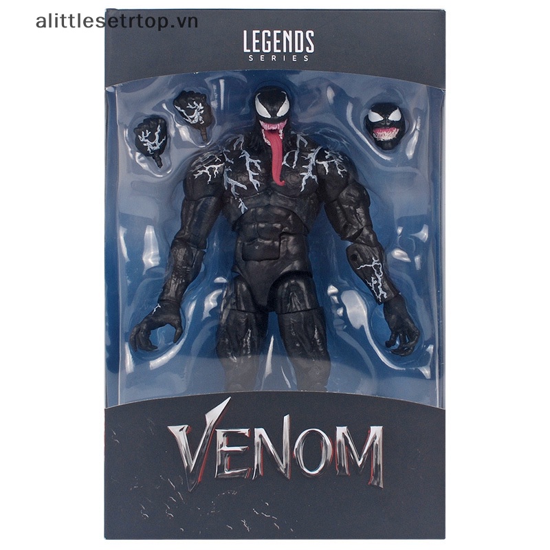 Alittlesetrtop for marvel legends serie venom 6-inch venom action figure sưu tầm mô hình.