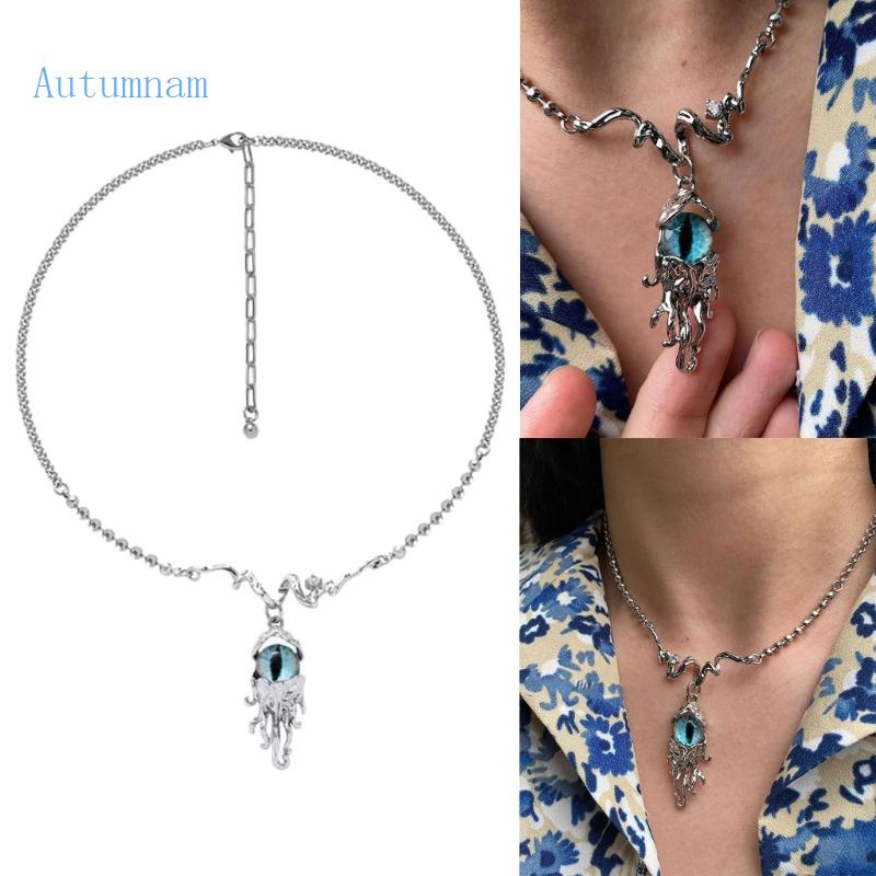 Vòng cổ Mặt Hình Bạch Tuộc Mắt Xanh Thời Trang