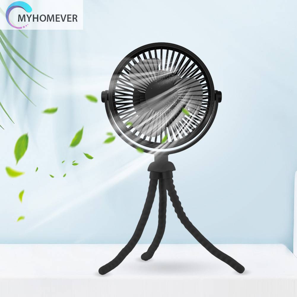 Quạt Mini Cầm Tay 3 Tốc Độ Không Ồn Hình Bạch Tuộc Sáng Tạo