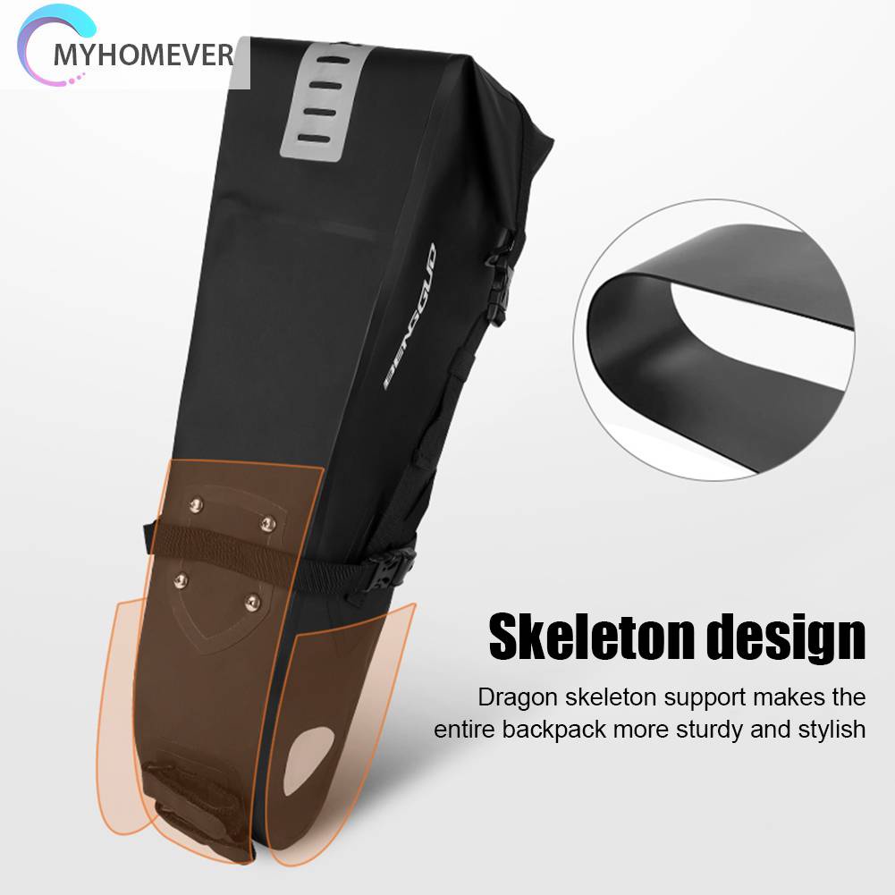 Túi Đựng Đồ Gắn Yên Sau Xe Đạp Leo Núi Gấp Gọn Dung Tích Lớn 10L