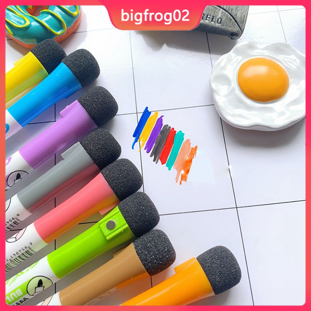 Bộ 8 Bút Lông Đánh Dấu Bảng Trắng Khử Mùi Hôi Thấp Kèm Gôm Tẩy Cho Giáo Viên