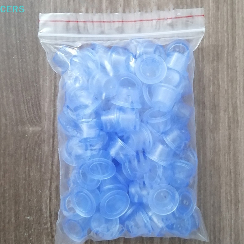 Set 100 Cốc Silicone Trong Suốt Đựng Mực Xăm Hình Tiện Dụng