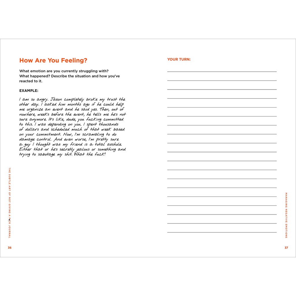 The Subtle Art Of Not Giving A F*ck Journal