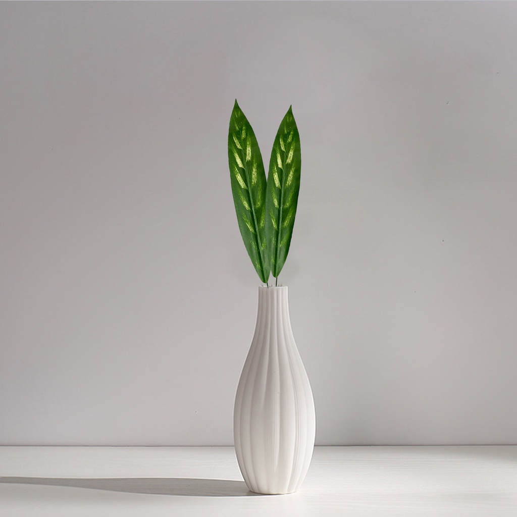 (Bất Ngờ Ngờ) 10 Lá Cọ Bằng Nhựa Màu Xanh Lá Cây Nhiệt Đới Không Cần Tưới Nước Trang Trí Nhà