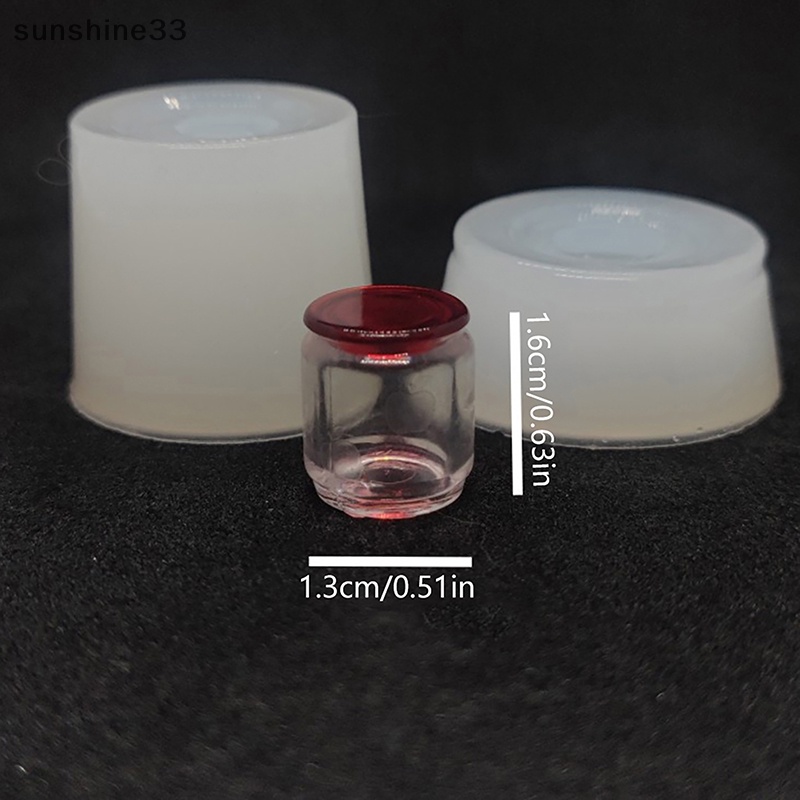 Mô Hình Hũ Bánh Quy / Kẹo Mini Bằng Silicone Cho Nhà Búp Bê