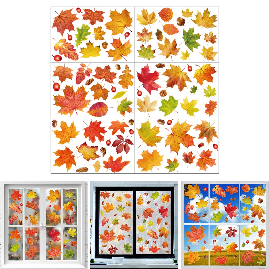 (Bất Ngờ) 6 Miếng Dán Cửa Sổ Chống Tĩnh Điện Có Thể Tái Sử Dụng Cho Phòng Ngủ