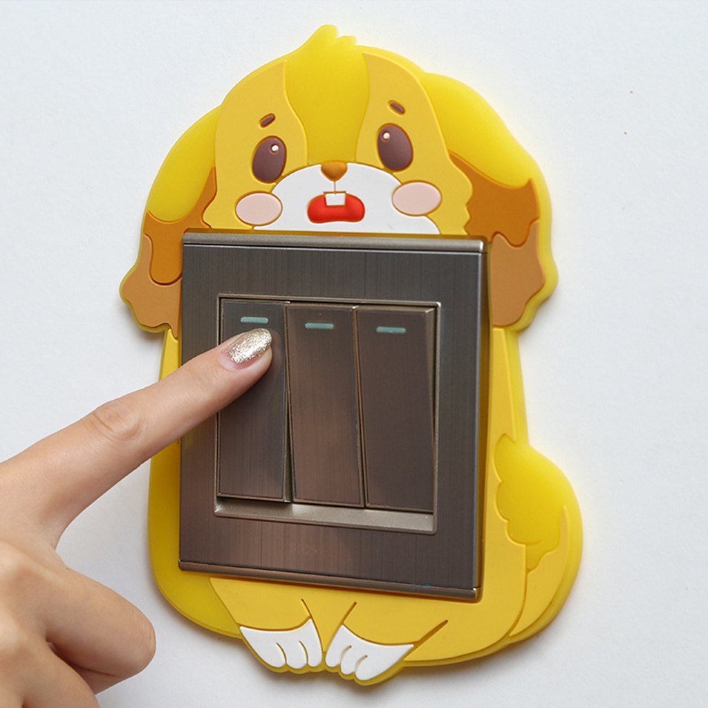Miếng Dán Công Tắc Bằng PVC Chống Thấm Nước Màu Dạ Quang Dễ Thương Trang Trí Nhà Cửa